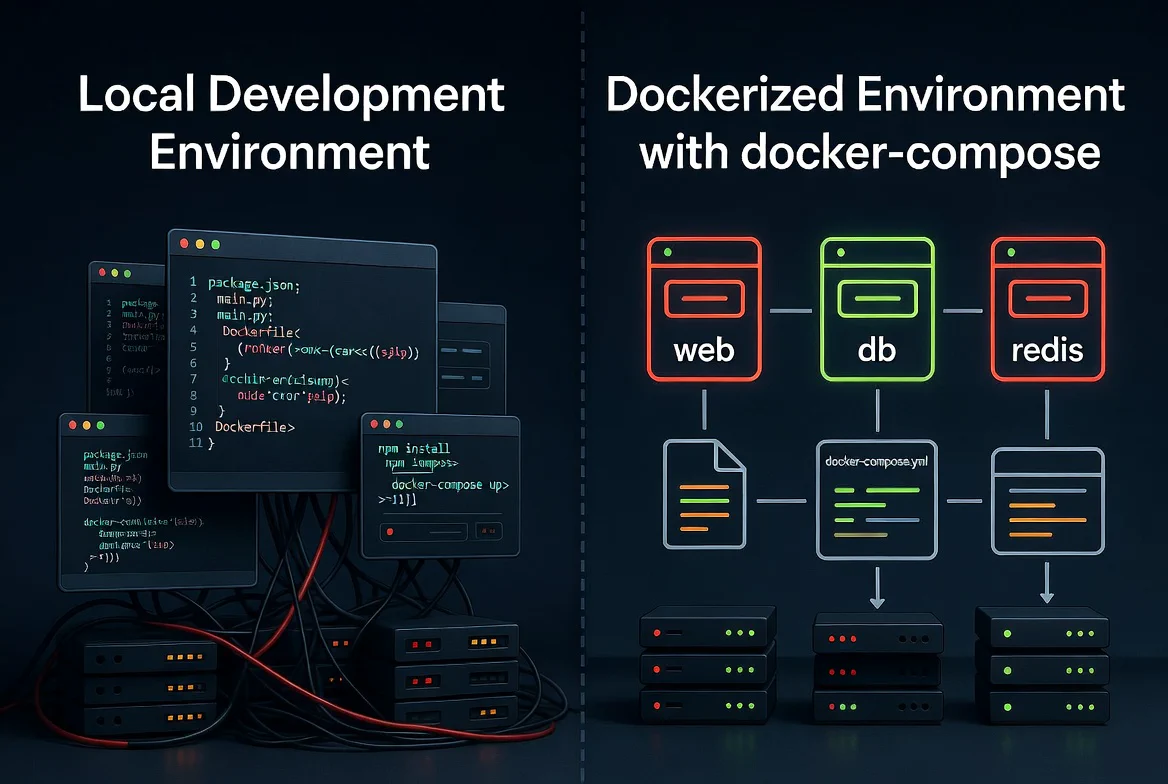 Docker Compose로 개발 환경 통일하고 온보딩 줄이기 본문 이미지